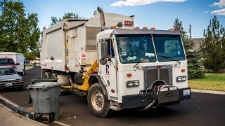 Garbage Trucks On Route In Action II [upl. by Osana250]