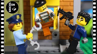 Lego Crazy Bank Heist FULL Story Robbery ATM Stop motion Animation Catch the crooks [upl. by Genvieve]