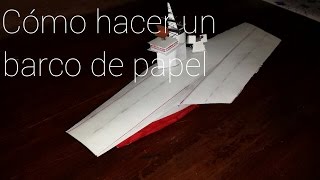 COMO HACER UN BARCO DE PAPEL FACIL [upl. by Calv]