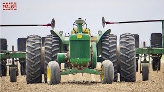 JOHN DEERE 830 Tractor Planting Corn [upl. by Aikam]