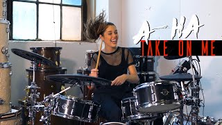 Take On Me  AHa  DRUM COVER Domino Santantonio [upl. by Jobyna]