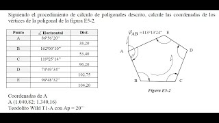 POLIGONALES CERRADAS TOPOGRAFIA [upl. by Coats]