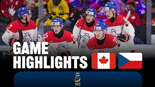 Highlights Canada vs Czechia  2024 WorldJuniors [upl. by Alexina]