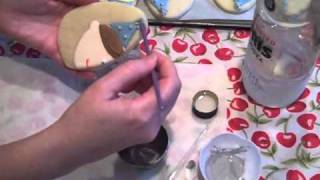 How to Apply Luster Dust to a Decorated Cookie [upl. by Nations]