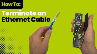 How To Terminate an Unshielded Cat66A RJ45 Plug [upl. by Jacquette]