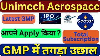 Unimech Aerospace IPO Latest GMP Total Subscription  Upcoming IPO [upl. by Jaal]