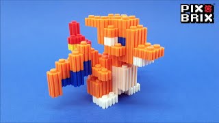 Charizard Pokémon 3D Figure  Pix Brix Instructions [upl. by Notgnirrab]