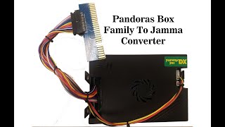 Pandoras Box DX Family Version Installed With Jamma Hanress Converter [upl. by Nisotawulo380]