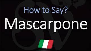 How to Pronounce Mascarpone CORRECTLY [upl. by Carl]