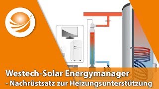 WestechSolar Energymanager  Nachrüstsatz zur Heizungsunterstützung [upl. by Naujej]