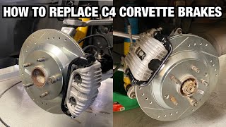 How To Replace C4 Corvette Brakes [upl. by Ramel]