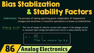 Bias Stabilization and Stability Factors [upl. by Anagrom]