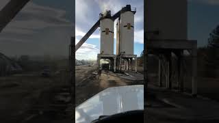 Loading asphalt on a dump truck [upl. by Eed]