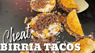 Birria Style Tacos on the Flat Top Grill [upl. by Carrol]