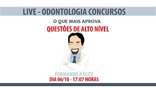 LIVE 1 YouTube  Questões de alto nível  Odontologia Concursos [upl. by Aihsemek]