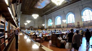 ⁴ᴷ Walking Tour of The New York Public Library Main Branch Stephen A Schwarzman Building [upl. by Perla723]