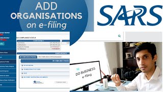 SARS  ORGANISATION OPTION  How to add your Business on efiling [upl. by Imot969]