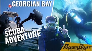 Scuba Diving for Shipwrecks on Georgian Bay  PowerBoat TV [upl. by Oneg]