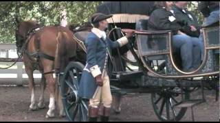 Horsedrawn Carriage Rides at Colonial Williamsburg Virginia [upl. by Akiehsat]