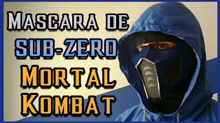 CÓMO HACER una Máscara de SUBZERO  DIY  Cubrebocas MORTAL KOMBAT [upl. by Aipmylo]