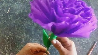 CÓMO HACER FLORES DE PAPEL CREPÉ y hacer coronas para el dia de muertos HOW TO MAKER FLOWER PAPERS [upl. by Veleda]