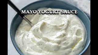 HOW TO MAKE MAYO YOGURT SAUCE MALAYALAM  mayonnaise yogurt recipe [upl. by Wolff]