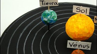 Cómo hacer el sistema solar muy fácil  how to make the solar system [upl. by Larrej]