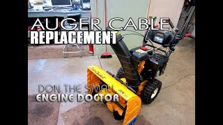 HOWTO Install An Auger Cable On Your Snowblower [upl. by Iznek136]