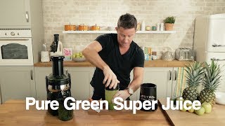 Jason Vale Pure Green Super Juice Recipe [upl. by Tavie154]