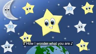 Twinkle Twinkle Little Star Song w Lyrics for Children Estrellita Donde Estas en Inglés FIESTIKIDS [upl. by Ormsby]