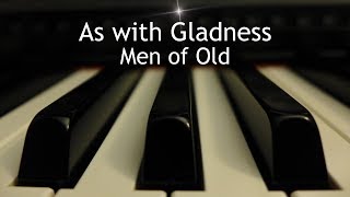 As with Gladness Men of Old  Christmas piano instrumental with lyrics [upl. by Primavera]