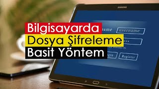 Bilgisayarda Dosya Şifreleme  Basit Yöntem [upl. by Nov]