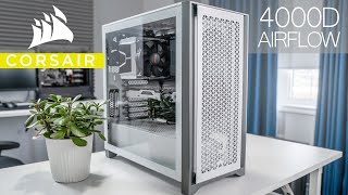 Corsair 4000D Airflow MidTower PC Case Review [upl. by Ayikahs]