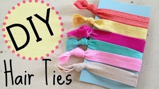 DIY Creasless Hair Ties  No Sew  by Michele Baratta [upl. by Eustatius]