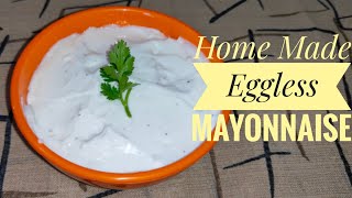 How to make eggless mayonnaiseHome made eggless mayonnaise recipe in malayalam [upl. by Goldia77]