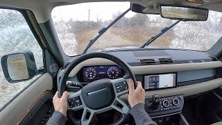 2020 Land Rover Defender  POV OnOffRoad Drive Binaural Audio [upl. by Anabahs]