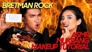 BRETMAN ROCK  ASMR Mukbang Makeup Tutorial  Shay Mitchell [upl. by Ellehcsor]