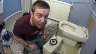 HOW TO REMOVE AND INSTALL A TOILET  PLUMBING TIPS [upl. by Charmain]