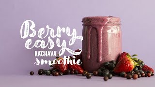 KaChava Kitchen Berry Easy Superfood Smoothie Recipe [upl. by Atinyl]