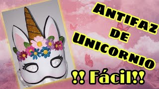 Antifaz de unicornio fácil de hacer¡¡¡¡¡ [upl. by Bary]