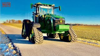 How Fast is a JOHN DEERE 8RX Tractor [upl. by Engvall586]