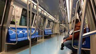 Bucharest Metro Journey with a CAF Metro between stations Berceni and Aparatorii Patriei [upl. by Lipson]