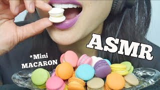 ASMR MINI MACARON EATING SOUNDS NO TALKING  SASASMR [upl. by Meir]