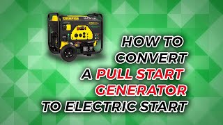 How To Convert a Pull Start Generator to Electric Start [upl. by Redvers905]