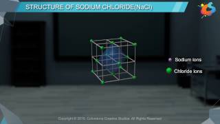 Structure of Sodium Chloride NaCl [upl. by Mages730]