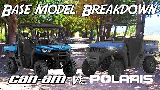 Can Am Defender HD7 vs Polaris Ranger 570  Breakdown and Comparison [upl. by Eekaz]