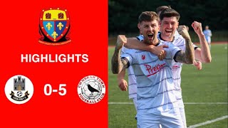 Caerleon 05 Cwmbrân Town  Gwent FA Senior cup  Quarter final highlights [upl. by Nazus]