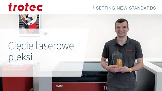 Cięcie laserowe pleksi  Wycinarka laserowa CO2  Trotec Laser [upl. by Tyson]