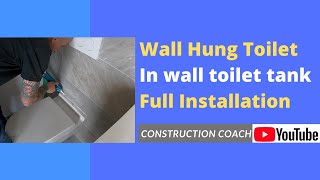 Wall Hung Toilet Install full details [upl. by Huckaby]