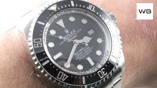 2018 Rolex Deepsea Sea Dweller NEW SIZE 126660 Rolex Watch Review [upl. by Allesiram]